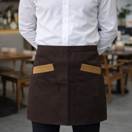 مريول سيرفيس احترافي بجيوب مزدوجة مربول جلي / طبخ نص  – نصفي Waist Apron