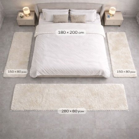 طقم سجاد ممرات تخوت 3 قطع