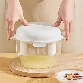 مصفاة اللبن، صانعة اللبن مع كيس مصفاة دقيق للغاية، تُنتج اللبن كثيف ودسم، حليب، فلتر شاي 745 جرام