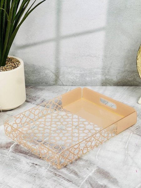 صينية تقديم اكروليك مرسمة 37x27CM