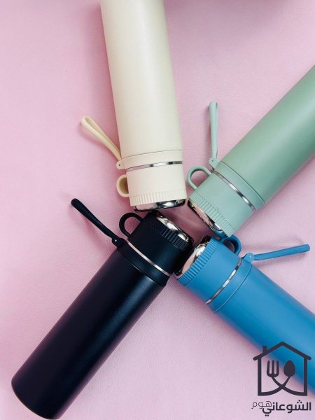 مطرة / مج / حافظة سخن / بارد ستانلس مع غطاء لف ويد