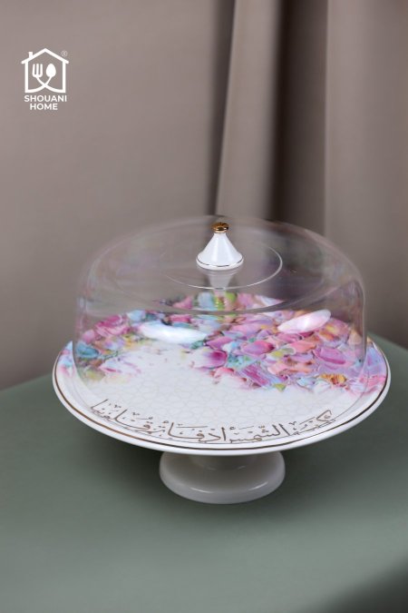 جاط تقديم اوف وايت موردة زهري اطار ذهبي كتابة { كَضَوْءِ الشَّمْسِ أَدْفَأْتُمْ قُلُوبَنا }