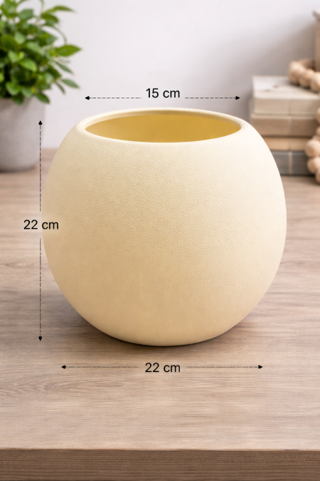 قوار ورد / شجر بلاستيك بيج دائري