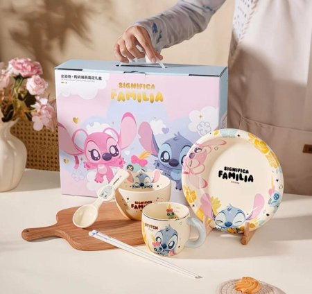 طقم بورسلان ديزني ( صحن / مج / زبدية / معلقة / معالق صينية ) ستيش