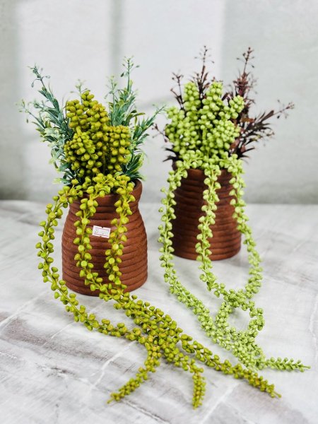 قوار ورد مع حصرم فخار بورسلان اخضر