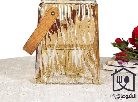 فازا / حوض سمك زجاج مع يد جاد