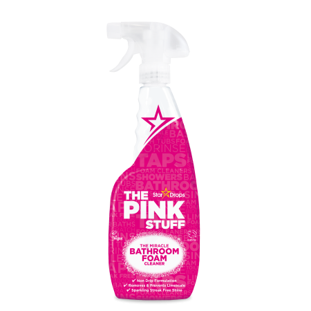 منظف الحمامات (المعجزة) الرغوي، رغوة قوية للمغاسل، الاحواض، البلاط   750ml THE PINK STUFF