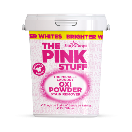 اوكسي باودر لإزالة البقع من الملابس البيضاء 1 كغم 148 THE PINK STUFF