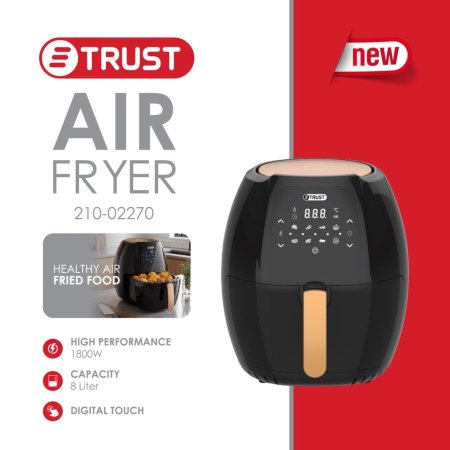 مقلى هوائي Air fryer من شركة Trust سعة 8 لتر