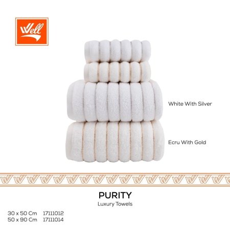 بشكير قطن 100% محزز WELL (PURITY)
