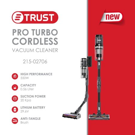 مكنسة شحن مع ستاند TRUST 550W