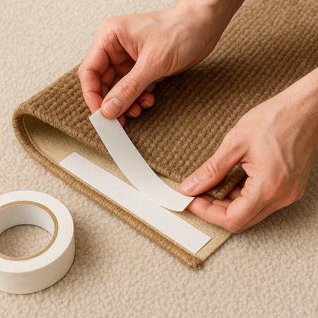 لاصق لتثبيت السجاد على الارض دبل فيس