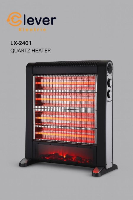 صوبة كهربائية 4 شمعات عريضة مع فير بليس (CLEVER)