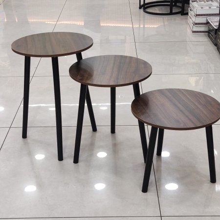 طقم ثلاث سكملات خشب