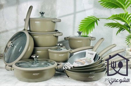طقم الطناجر MaestroChef الثقيل 12 قطعة كامل