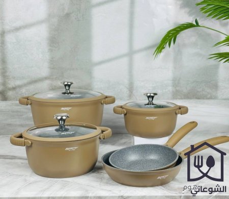 طقم الطناجر MaestroChef الثقيل 5 قطع كامل