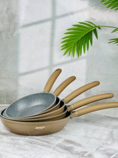 طقم قلايات  MaestroChef الثقيل 5 قطع كامل