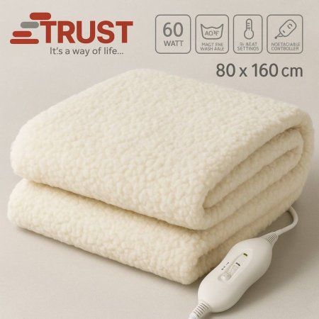 حرام / بطانية كهربائي / كهرباء فرو   حرام تدفئة كهربائي – فرو ناعم – TRUST