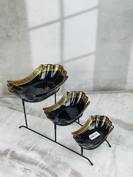 ستاند بوفيه 3 طبقات مجور بيضاوي