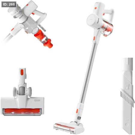 مكنسة كهربائية لاسلكية Xiaomi G20 Lite - قوة شفط تصل إلى 18000 باسكال، مصابيح LED للكشف عن الغبار والبقع، مدة تشغيل تصل إلى 45 دقيقة، مجموعة رأس فرشاة 2 في 1