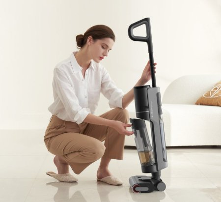 مكنسة تنظيف كهربائية تنظيف بالماء قوة 300 واط Dreame H12S