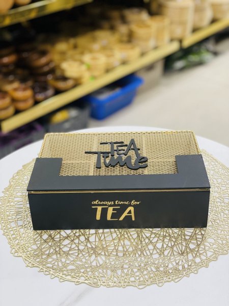 صندوق تي بوكس (Tea box) خشب 6 خانات