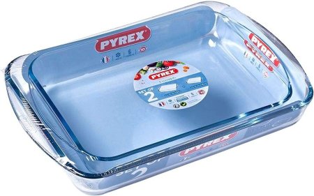 طقم بايركس فرنسي اصلي 2 قطعة كبير Pyrex