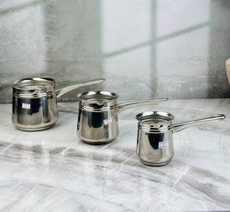 غلاية قهوة ستانلس مع يد