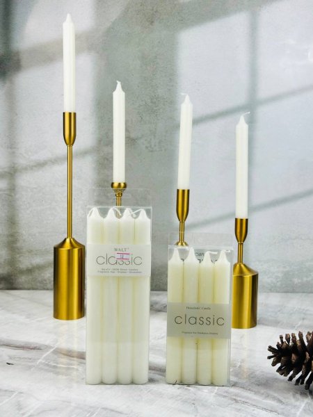 شمع 4 قطع لون ابيض